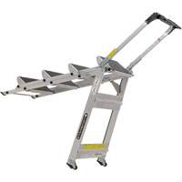 &eacute;chelle escabeau avec roues pivotantes, 4 marches, 44,25" x 22,13" x Hauteur 59" Les Distributions ICE