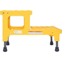 Plate-forme ajustable Step-Mate, 2 marche(s), 23-13/16" la x 22-7/8" lo x 15-1/4" h, Capacit&eacute; 500 lb Les Distributions ICE