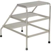 Escabeau en aluminium, 3 marche(s), 22-13/16" la x 34-9/16" lo x 30" h, Capacit&eacute; 500 lb Les Distributions ICE