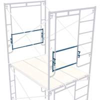Adjustable End-Stop Scaffolding Guardrail, Guard Rail, 21" H Les Distributions ICE