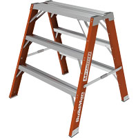 Buildman Step-up Workbench, 3' H x 34.75" W x 33.25" D, 300 lbs. Capacity, Fibreglass Les Distributions ICE