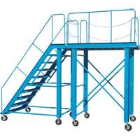 Snow Ladder, Steel, 10 Steps, 99" H, 85-1/2" D, 48" Step, Serrated Les Distributions ICE