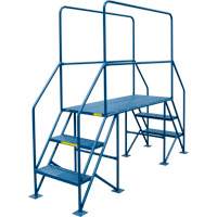Crossover Ladder, 35-1/2" Overall Span, 31-1/2" H x 22" D, 22" Step Width Les Distributions ICE