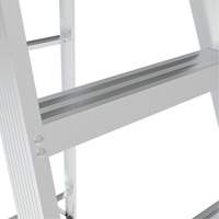 Step Ladder, 10', Aluminum, 225 lbs. Capacity, Type 2 Les Distributions ICE