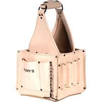 Electrical & Maintenance Tool Pouches, Leather, 17 Pockets, Beige Les Distributions ICE