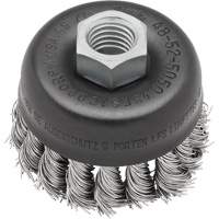 Knot Wire Cup Brush, 3" Dia. x 5/8"-11 Arbor Les Distributions ICE