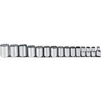 Socket Set, 15 Pcs, 1/2" Drive Size Les Distributions ICE