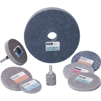 Meule homog&egrave;ne &agrave; faible densit&eacute; de s&eacute;rie 500 Standard Abrasives, 3" x 1/4", Arbre de 1/4", Grain de Moyen, Oxyde d'aluminium Les Distributions ICE