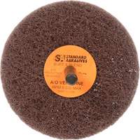 Standard Abrasives Buff & Blend Wheel, 3" Dia. x 1" W, 1/4" Arbor, Aluminum Oxide Les Distributions ICE