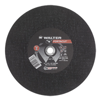 Meule &agrave; tronçonner rapide en acier inoxydable Portacut, 14" x 1/8", Arbre de 7/8", Type 1, Oxyde d'aluminium, 5400 Tr/min Les Distributions ICE