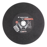 Meule &agrave; tronçonner rapide en acier inoxydable Portacut, 14" x 1/8", Arbre de 1", Type 1, Oxyde d'aluminium, 5400 Tr/min Les Distributions ICE