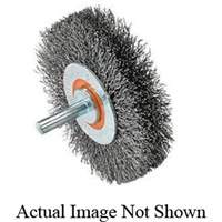 Mounted Crimped Wire Wheel, 3" Dia., 0.0118" Fill Les Distributions ICE