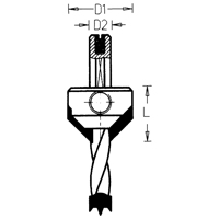 Countersinks, 16 mm, Carbide Les Distributions ICE