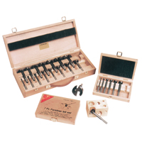 Super Forstner Bit Kits in a Wooden Box, 7 Pieces, Steel Les Distributions ICE