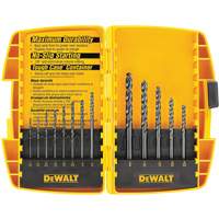 Black & Gold Drill Bit Set, 13 Pieces, High Speed Steel Les Distributions ICE