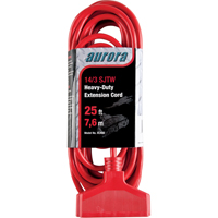Vinyl Extension Cord, Outdoor, SJTW, 14/3 AWG, 15 A, 3 Outlet(s), 25' Les Distributions ICE