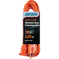 Extension Cord, Indoor/Outdoor, SJTW, 16/3 AWG, 13 A, 10' Les Distributions ICE