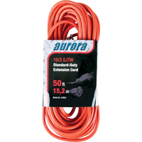 Extension Cord, Indoor/Outdoor, SJTW, 16/3 AWG, 13 A, 50' Les Distributions ICE