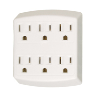 Adaptateurs, 6 Prise(s), 15 A, 1875 W, 125 Les Distributions ICE