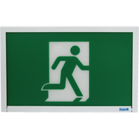 Enseigne de sortie coureur, DEL, &agrave; piles, 12" lo x 7 1/2" la, Pictogramme Les Distributions ICE