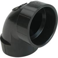 Raccord coude 90°  de sol, Noeud x noeud, Plastique, 4" x 3" Les Distributions ICE