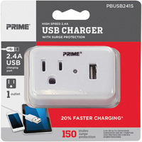 Chargeur USB Prime avec protection contre la surtension Les Distributions ICE