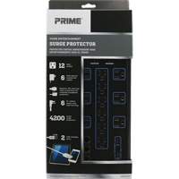 Limiteurs de surtension avec chargeur USB, 12 Prises, 4200 J, 1875 W, Cordon 6' Les Distributions ICE