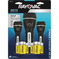 Brite Essentials Flashlight Pack, LED, 40/26 Lumens, D/AA Batteries Les Distributions ICE