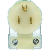 Prise de rallonge &agrave; angle de qualit&eacute; hospitali&egrave;re, Nylon, 15 A, 125 V Les Distributions ICE