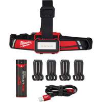 Low-Profile USB Headlamp, LED, 600 Lumens, 2 Hrs. Run Time, Rechargeable Batteries Les Distributions ICE