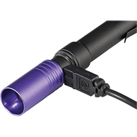 Lampe stylo UV avec port de recharge micro USB Stylus Pro, DEL, Corps en Aluminium, piles Rechargeable, Compris Les Distributions ICE