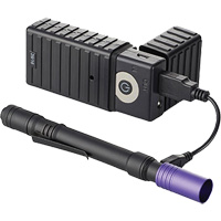 Lampe stylo UV avec port de recharge micro USB Stylus Pro, DEL, Corps en Aluminium, piles Rechargeable, Compris Les Distributions ICE