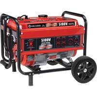G&eacute;n&eacute;ratrice avec ensemble de roues, 5100 W de surtension, 4000 W nominale, 120 V/240 V, R&eacute;servoir de 15 L Les Distributions ICE