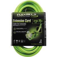 Flexzilla&reg; Pro Industrial Extension Cord, All-Weather, SJTW, 12/3 AWG, 15 A, 25' Les Distributions ICE