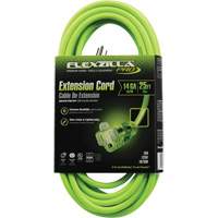 Flexzilla&reg; Pro Industrial Extension Cord, All-Weather, SJTW, 14/3 AWG, 15 A, 25' Les Distributions ICE