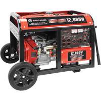 G&eacute;n&eacute;ratrice &agrave; essence &agrave; d&eacute;marrage &eacute;lectrique avec ensemble de roues, 12 000 W de surtension, 9000 W nominale, 120 V/240 V, R&eacute;servoir de 31 L Les Distributions ICE