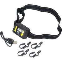 Headlamp, LED, 350 Lumens, 2 Hrs. Run Time, Rechargeable Batteries Les Distributions ICE