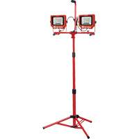 Twin Work Light with Tripod, LED, 40 W, 6000 Lumens, Aluminum Housing Les Distributions ICE