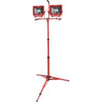 Twin Work Light with Tripod, LED, 72 W, 8000 Lumens, Aluminum Housing Les Distributions ICE