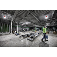 Lampe de chantier temporaire RADIUS, DEL, 130 W, 15000 lumens Les Distributions ICE