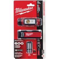 REDLITHIUM USB Hardhat Headlamp, LED, 600 Lumens, 5 Hrs. Run Time, Rechargeable Batteries Les Distributions ICE