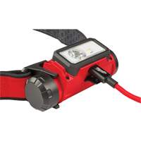 REDLITHIUM USB Hardhat Headlamp, LED, 600 Lumens, 5 Hrs. Run Time, Rechargeable Batteries Les Distributions ICE