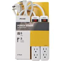 Bloc multiprise paquet de 2, 6 Prise(s), 3', 15 A, 1875 W, 125 V Les Distributions ICE