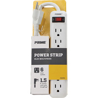 Bloc multiprise, 6 Prise(s), 1-1/2', 15 A, 1875 W, 125 V Les Distributions ICE