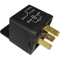 Mini relais unipolaire &agrave; une direction avec r&eacute;sistance, Prise, 40 A, 12 V Les Distributions ICE
