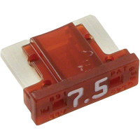 Fusible &agrave; lames pour automobiles LP de la s&eacute;rie MINI, Cartouche, 7,5 A, 58 V Les Distributions ICE