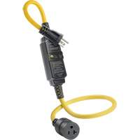 Cordon avec disjoncteur diff&eacute;rentiel (DDFT) &agrave; r&eacute;armement automatique, 120 V, 20 A, Cordon de 3' Les Distributions ICE