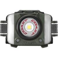 Lampe frontale FL97R &agrave; trois couleurs avec syst&egrave;me Twist Focus et commande vocale, DEL, 830 lumens, 2 hres de fonctionnement, piles Rechargeable Les Distributions ICE