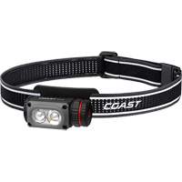 Lampe frontale COAST WPH10R &agrave; deux couleurs avec aimant et agrafe, DEL, 500 lumens, 3,25 hres de fonctionnement, piles Rechargeable Les Distributions ICE