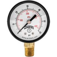 Manom&egrave;tre &eacute;conomique,  2", 0 - 60 psi, Fixation inf&eacute;rieure, Analogique Les Distributions ICE